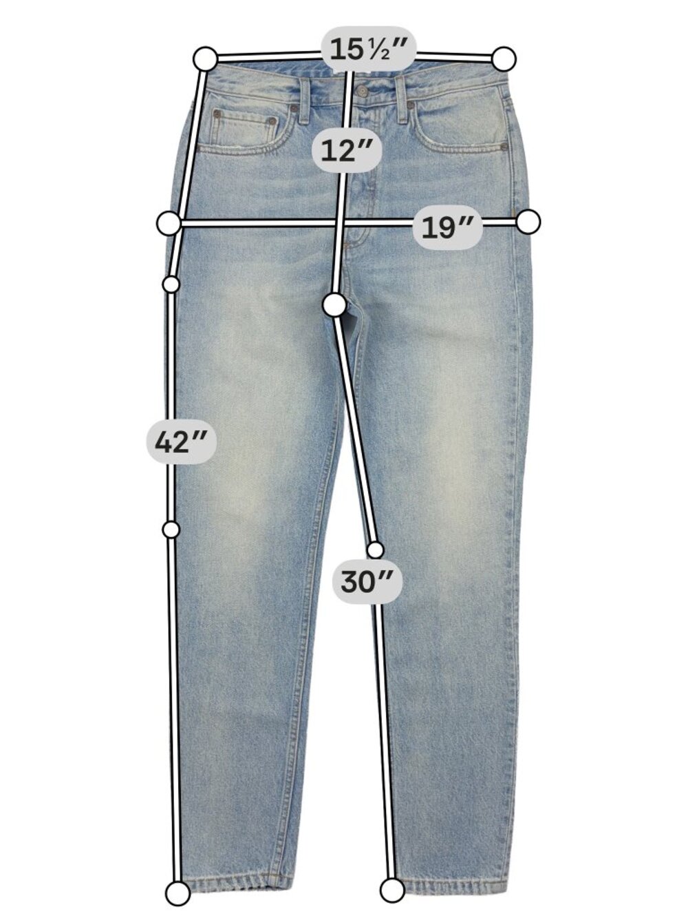 Boyish The Billy High Rise Skinny Jean 27 Barefoot in the Park Vintage Wash - Picture 3 of 14